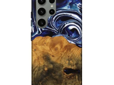 Galaxy S23 Ultra Wood Live Edge Phone Case - Shirley (Blue, 738780) Hot on Sale