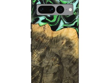 Pixel 7 Pro Wood Live Edge Phone Case - Mayra (Green, 738775) Sale