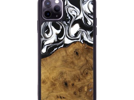 iPhone 11 Pro Max Wood Phone Case - Jarrad (Black & White, 740267) Fashion