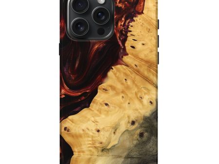 iPhone 16 Pro Max Wood Live Edge Phone Case - Allyce (Red, 739485) For Discount