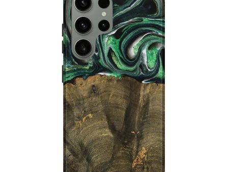 Galaxy S24 Ultra Wood Live Edge Phone Case - Nadir (Green, 738764) Online now