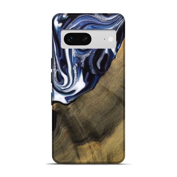 Pixel 7 Wood Live Edge Phone Case - Severin (Blue, 739509) Sale