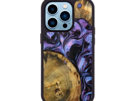 iPhone 14 Pro Wood Phone Case - Sadie (Purple, 739622) Online now