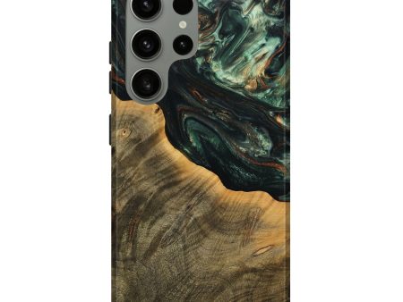 Galaxy S24 Ultra Wood Live Edge Phone Case - Harl (Green, 738783) For Cheap