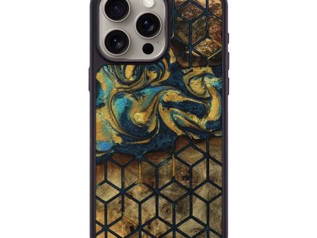 iPhone 15 Pro Max Wood Phone Case - Almeta (Pattern, 740278) Supply