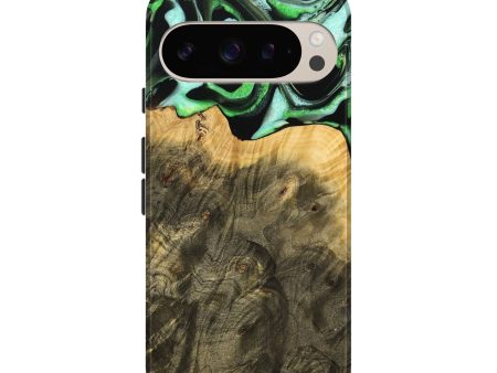 Pixel 9 Wood Live Edge Phone Case - Mayra (Green, 738775) Online