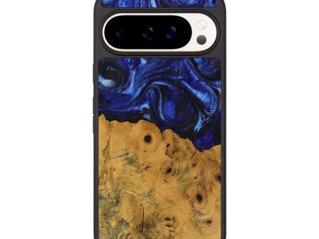 Pixel 9 Pro Wood Phone Case - Danyel (Blue, 738941) Online now