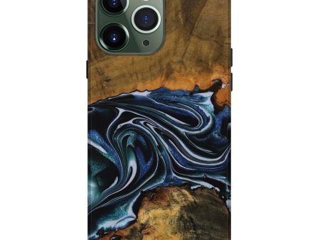 iPhone 13 Pro Max Wood Live Edge Phone Case - Tanya (Blue, 740148) Online