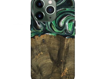 iPhone 13 Pro Wood Live Edge Phone Case - Nadir (Green, 738764) Online