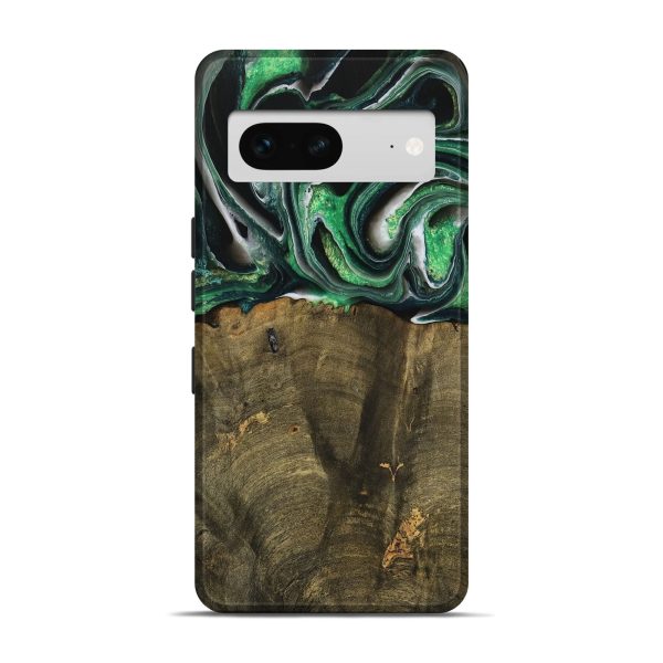 Pixel 7 Wood Live Edge Phone Case - Nadir (Green, 738764) For Cheap