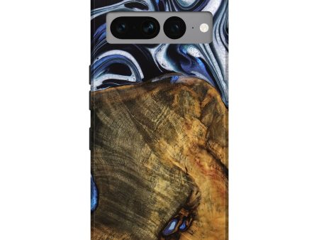 Pixel 7 Pro Wood Live Edge Phone Case - Ashli (Blue, 740118) Online