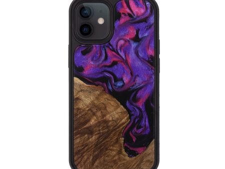 iPhone 12 Wood Phone Case - Baby (Purple, 739576) For Sale