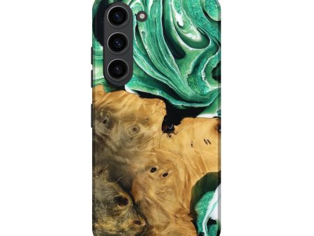 Galaxy S23 Wood Live Edge Phone Case - Surin (Green, 738773) Supply