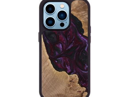 iPhone 14 Pro Wood Phone Case - Guthrie (Purple, 739113) Online now