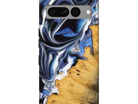 Pixel 7 Pro Wood Live Edge Phone Case - Estie (Blue, 739520) For Sale