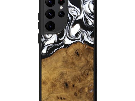 Galaxy S22 Ultra Wood Phone Case - Jarrad (Black & White, 740267) Fashion