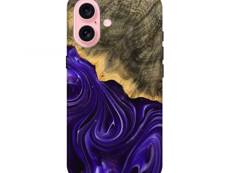 iPhone 16 Wood Live Edge Phone Case - Buel (Purple, 739496) For Cheap