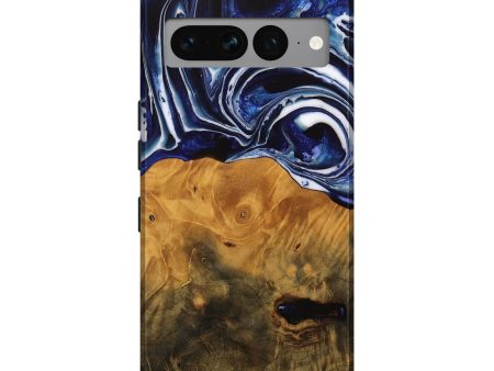 Pixel 7 Pro Wood Live Edge Phone Case - Shirley (Blue, 738780) Sale