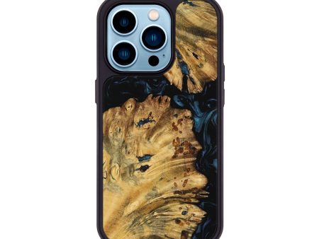 iPhone 14 Pro Wood Phone Case - Josy (Blue, 739744) Discount