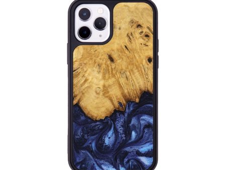 iPhone 11 Pro Wood Phone Case - Johan (Blue, 739381) Online Hot Sale