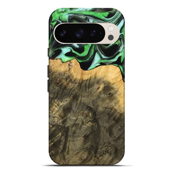 Pixel 9 Pro XL Wood Live Edge Phone Case - Mayra (Green, 738775) Hot on Sale