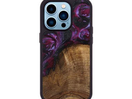 iPhone 14 Pro Wood Phone Case - Laurie (Purple, 739115) Fashion