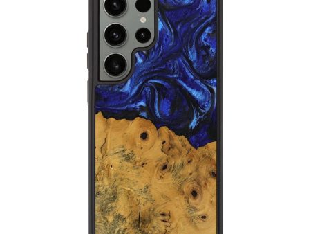 Galaxy S23 Ultra Wood Phone Case - Danyel (Blue, 738941) Fashion