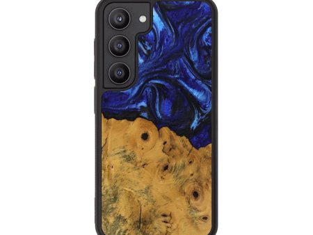 Galaxy S23 Wood Phone Case - Danyel (Blue, 738941) Online now