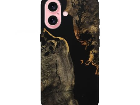 iPhone 16 Wood Live Edge Phone Case - Meggan (Wood Burl, 736577) For Cheap