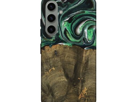 Galaxy S24 Wood Live Edge Phone Case - Nadir (Green, 738764) Supply