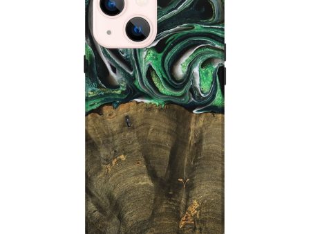 iPhone 14 Plus Wood Live Edge Phone Case - Nadir (Green, 738764) Online now