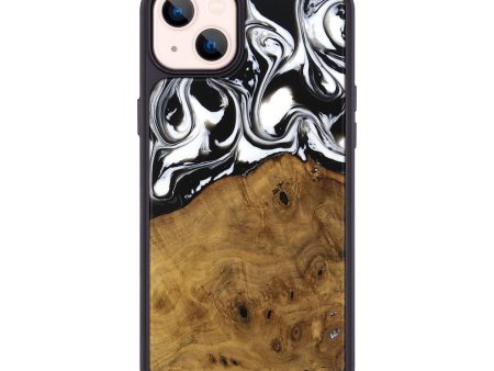 iPhone 14 Plus Wood Phone Case - Jarrad (Black & White, 740267) For Sale