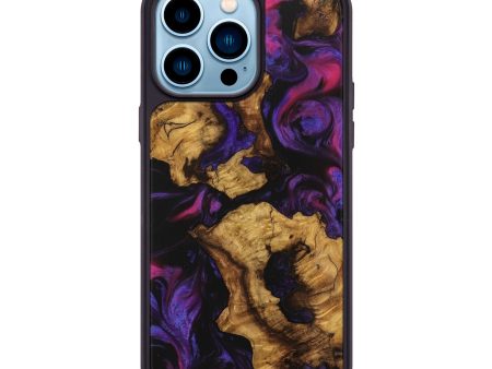 iPhone 14 Pro Max Wood Phone Case - Allison (Purple, 740184) Hot on Sale