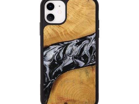 iPhone 11 Wood Phone Case - Barry (Black & White, 738142) Online Sale