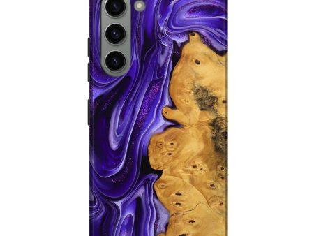 Galaxy S23 Plus Wood Live Edge Phone Case - Shelva (Purple, 739498) For Sale