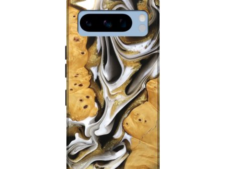 Pixel 8 Pro Wood Live Edge Phone Case - Lance (Black & White, 739506) For Discount