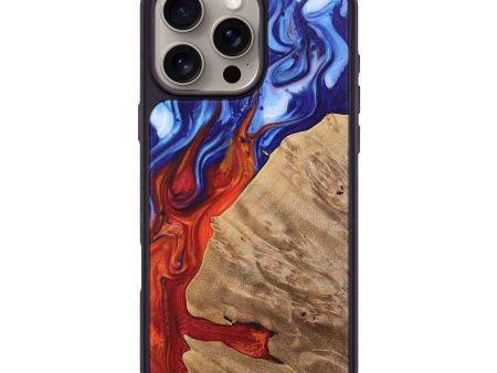 iPhone 16 Pro Max Wood Phone Case - Adell (Fire & Ice, 736773) For Discount