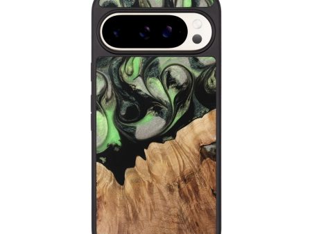 Pixel 9 Pro Wood Phone Case - Agnesse (Green, 737237) Hot on Sale