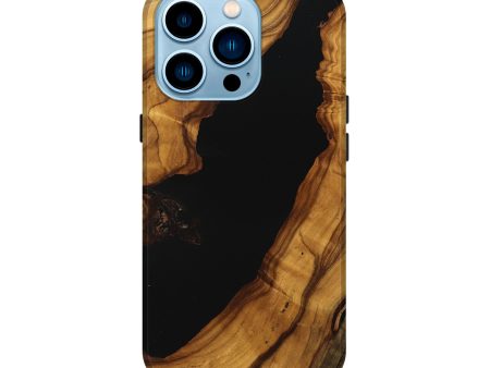 iPhone 14 Pro Wood Live Edge Phone Case - Enos (Wood Burl, 738064) Discount