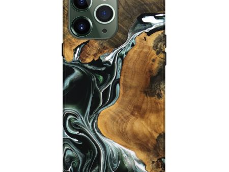 iPhone 13 Pro Max Wood Live Edge Phone Case - Keion (Green, 737677) For Cheap