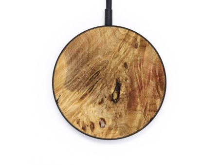 Circle Wood Wireless Charger - Aloysia (Teal & Gold, 736984) For Sale