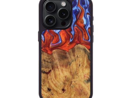 iPhone 15 Pro Wood Phone Case - Anja (Fire & Ice, 736880) Online Hot Sale