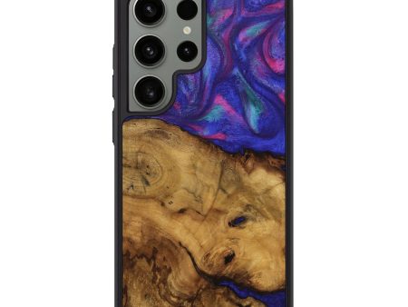 Galaxy S24 Ultra Wood Phone Case - Abbas (Purple, 740246) Fashion