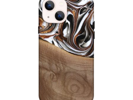 iPhone 14 Wood Live Edge Phone Case - Alina (Black & White, 738824) Sale