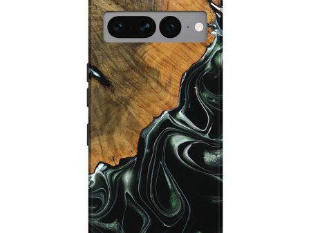 Pixel 7 Pro Wood Live Edge Phone Case - Alston (Green, 737678) Discount