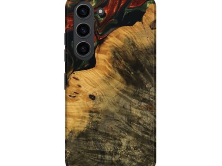 Galaxy S23 Wood Live Edge Phone Case - Zino (Green, 737955) on Sale