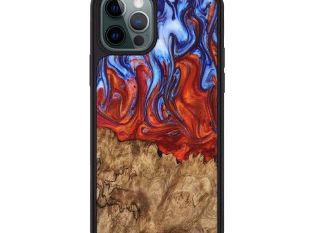 iPhone 12 Pro Max Wood Phone Case - Frinel (Fire & Ice, 736825) Hot on Sale