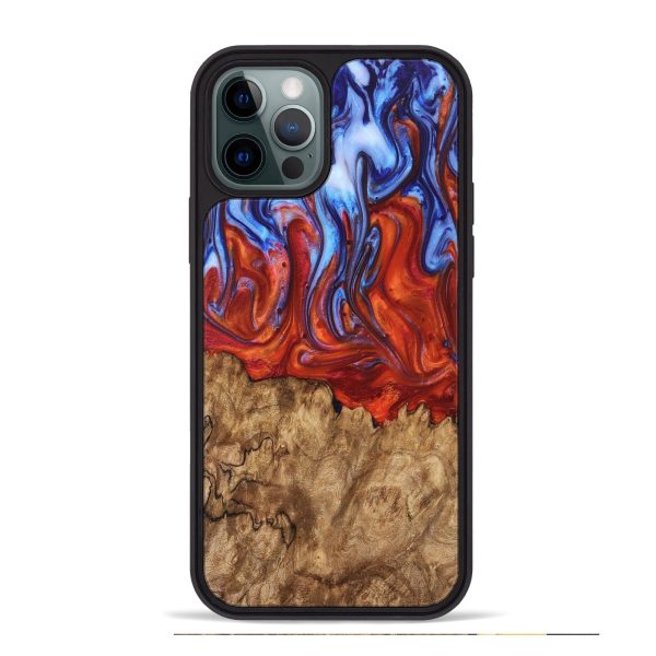 iPhone 12 Pro Max Wood Phone Case - Frinel (Fire & Ice, 736825) Hot on Sale