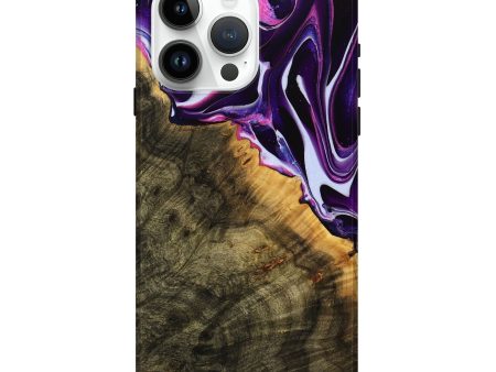 iPhone 15 Pro Max Wood Live Edge Phone Case - Malissa (Purple, 738056) Online now