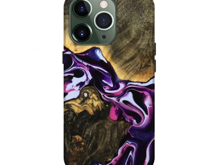 iPhone 13 Pro Wood Live Edge Phone Case - Alev (Purple, 738055) Fashion